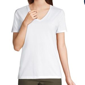 Lands End vee neck tee.